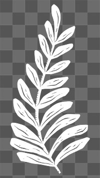 Leaf branch  png sticker, transparent background