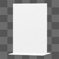 3D sign holder png sticker, transparent background