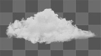 Cloud png sticker, transparent background