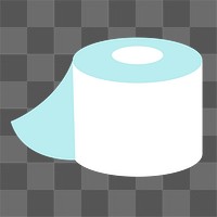 Toilet paper  png sticker, transparent background