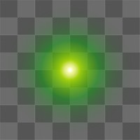 PNG bright green light gradient effect sticker, transparent background