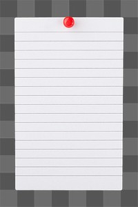 Blank note paper png, transparent background