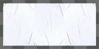 PNG blank wrinkled white poster, transparent background