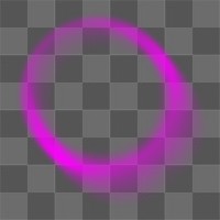 Neon pink aura png frame, transparent background