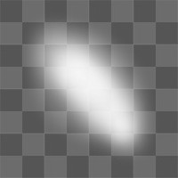 White aura png lights shape, transparent background