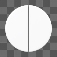 White pie chart png sticker, business graph, transparent background