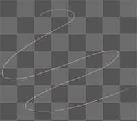 Squiggle line png sticker, transparent background