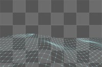 Futuristic grid border png element, digital remix, transparent background