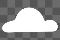 Cloud png sticker, transparent background