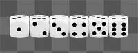 Dices png sticker, transparent background