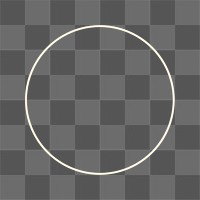 3D circle png frame, transparent background