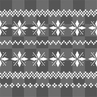 PNG red Christmas pattern sticker, transparent background