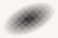 Black gradient png oval, transparent background