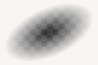 Black gradient png oval, transparent background