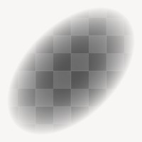 Gradient black png oval, transparent background