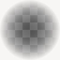 Gradient black png circle, transparent background