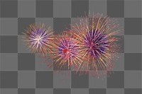 Fireworks png, isolated object, transparent background