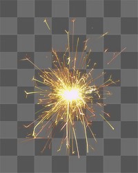 PNG Festive sparkler, collage element, transparent background