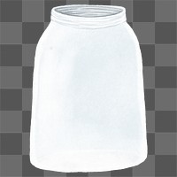 Glass jar png, transparent background