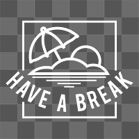 PNG have a break word, typography transparent background