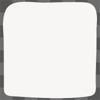 PNG white square shape transparent background