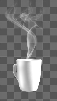 Hot cup png collage element, transparent background