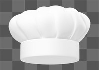 PNG 3D chef's hat, element illustration, transparent background