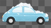 Png blue car wash vehicle illustration, transparent background