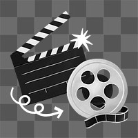 Movie entertainment png, film industry, transparent background