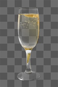 PNG sparkling wine, collage element, transparent background