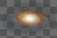 Galaxy png collage element, transparent background