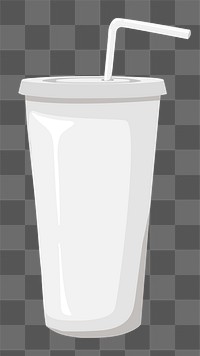 PNG white paper cup, transparent background