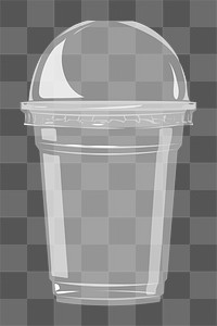 Takeaway glass png, transparent background