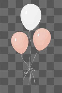 Balloons png,  transparent background