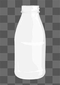 Glass bottle png food packaging illustration, transparent background