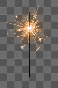 PNG sparkler collage element, transparent background