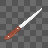 Kitchen knife png, object illustration, transparent background