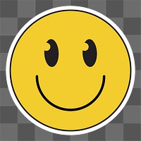 PNG Smiling face emoticon, transparent background