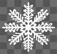 PNG Snowflake white leaf transparent  