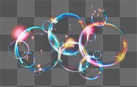 PNG soap bubble effect, transparent background 