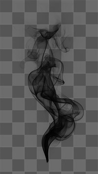 PNG Soft smoke raising black white black background. AI generated Image by rawpixel.