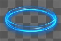 PNG blue light ring effect, transparent background 