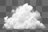 PNG Fluffy white cloud illustration.