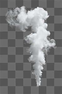 PNG white smoke cloud effect.