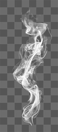 PNG isolated smoke effect, transparent background 