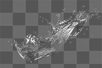 PNG splash dynamic water motion