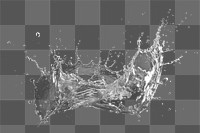 PNG water splash effect, transparent background AI generated image by rawpixel