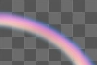 PNG vibrant gradient rainbow arc