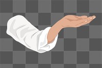 Hand gesture png, aesthetic illustration, transparent background