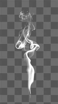 Incense stick smoke png sticker, transparent background